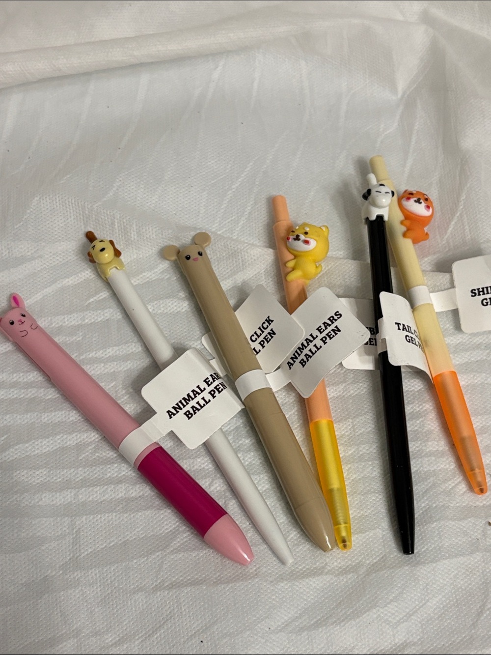 Cute Animal Pens Set bundle of 6 NWT